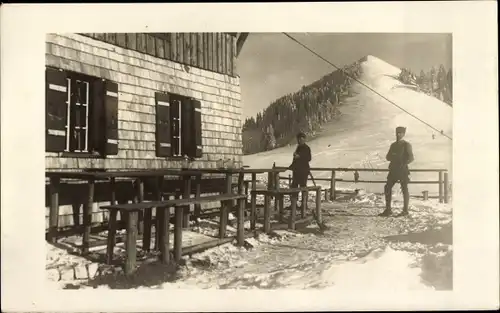 Foto Ak Bad Kohlgrub in Oberbayern, Hörndlehütte, Winter