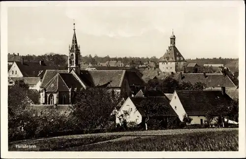 Ak Heilsbronn in Mittelfranken, Teilansicht mit Kirche