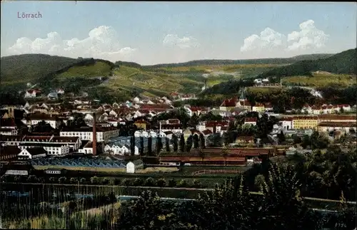 Ak Lörrach in Baden, Gesamtansicht