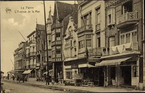 Ak La Panne De Panne Westflandern, Avenue de la Mer