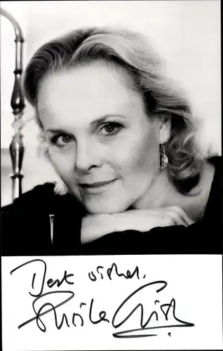 Foto Ak Schauspielerin Sheila Gish, Portrait, Autogramm