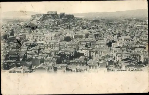 Ak Athen Griechenland, Panorama, Akropolis