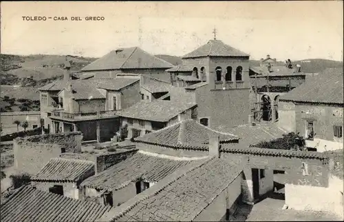 Ak Toledo Kastilien La Mancha Spanien, Casa del Greco