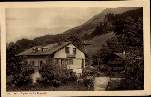 Ak La Chapelle Stadt Schweiz, Auf dem Weg zur Kirche