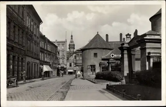 Ak Krnov Jägerndorf Mährisch Schlesien, Minoritenplatz