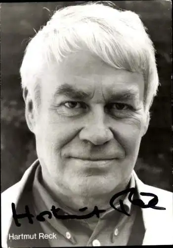 Ak Schauspieler Hartmut Reck, Portrait, Autogramm