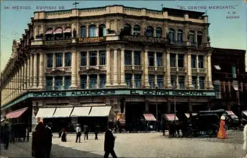 Ak Mexiko, Edificio de El Centro Mercantil, Grande Almacenes