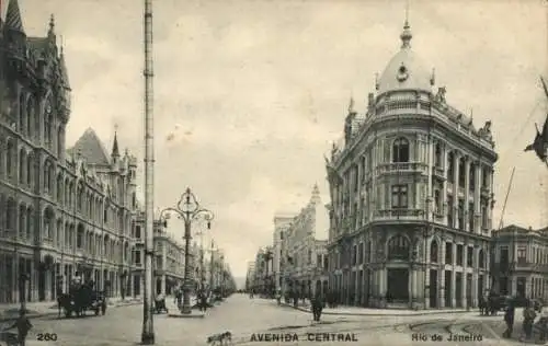 Ak Rio de Janeiro Brasilien, Avenida Central