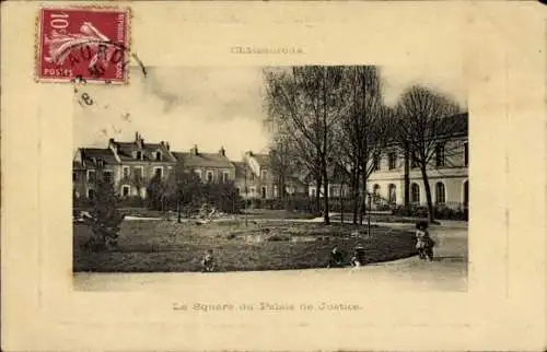 Ak Châteauroux Indre, La Square du Palais de Justice