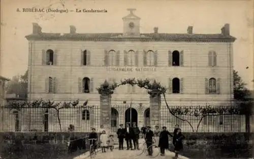 Ak Riberac Dordogne, La Gendarmerie