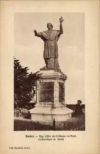 Ak Rodez Aveyron, Mgr Affre de St-Rome-de-Tarn, Archeveque de Paris