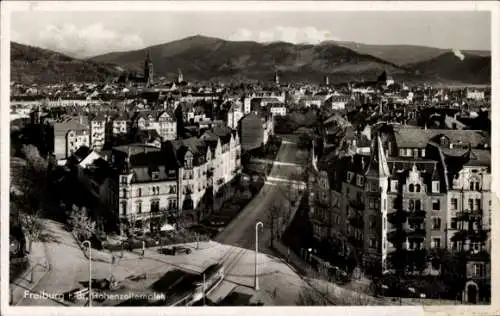 Ak Freiburg im Breisgau, Hohenzollernplatz, Panorama