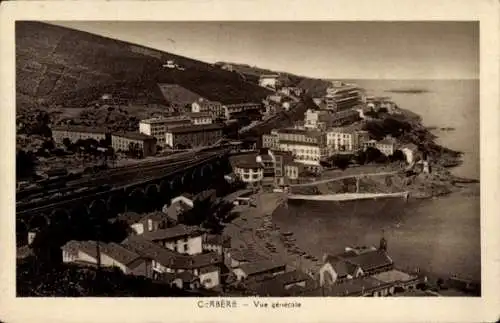 Ak Cerbere Pyrénées-Orientales, Vue generale