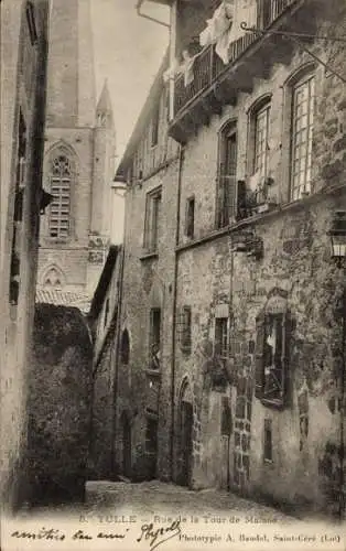 Ak Tulle Correze, Rue de la Tour de Maisse