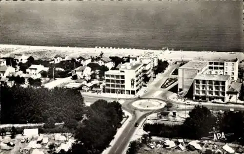 Ak Argelès sur Mer Pyrénées Orientales, Luftbild, Hotels und Strand