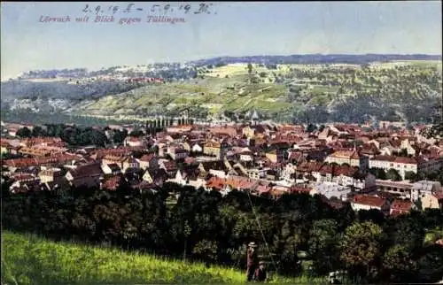 Ak Lörrach in Baden, Gesamtansicht, Blick gegen Tüllingen