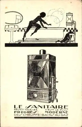 Ak Paris XVIII, Reklame, Etablissements La Sanitaire, L. Thuillier