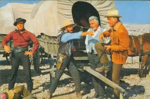 Sammelbild Karl May, Filmszene, Winnetou III, Unter Geiern, Nr. 221