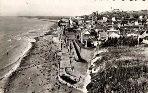 Ak Onival Ault Somme, Strand, Le bas da la ville