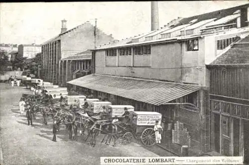 Ak Chocolaterie Lombardt, Autoverladung