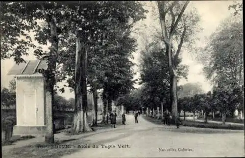 Ak Brive la Gaillarde Corrèze, Allee du Tapis Vert