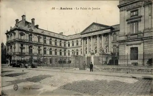 Ak Amiens Somme, Justizpalast