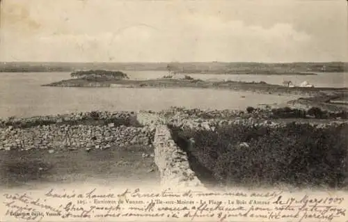 Ak Île aux Moines Morbihan, Strand, Bois d'Amour