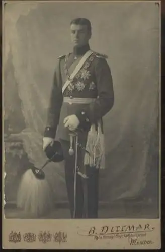 Cabinet Foto Portrait Herzog Siegfried von Bayern