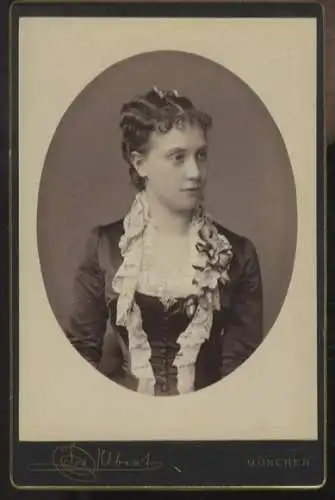 Cabinet Foto Portrait Prinzessin Isabella von Bayern Herzogin von Genua