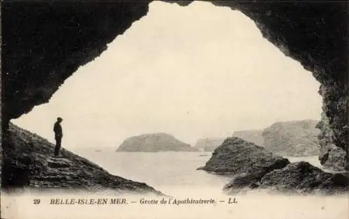 Ak Belle-Isle-en-Mer Morbihan, Grotte de l'Apothicairerie