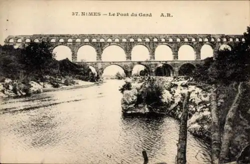 Ak Nîmes Gard, Pont du Gard