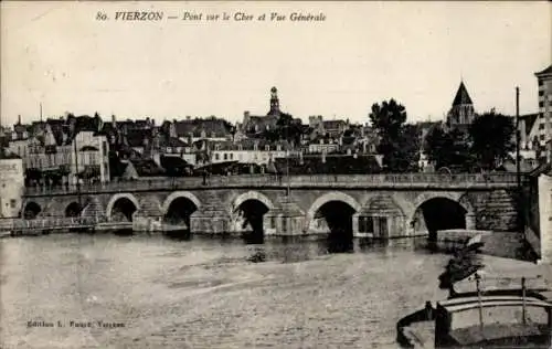 Ak Vierzon Cher, Brücke