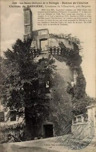 Ak Bergerac Dordogne, Donjon de Chateau de Barriere