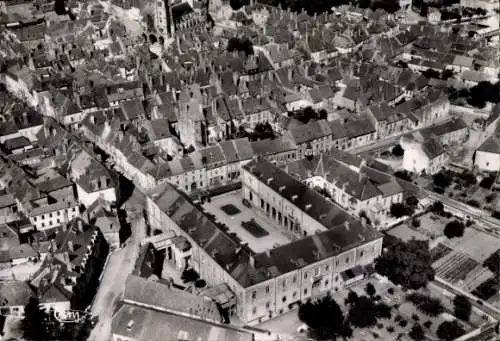 Ak Auxonne Côte d’Or, Hospital, Luftbild