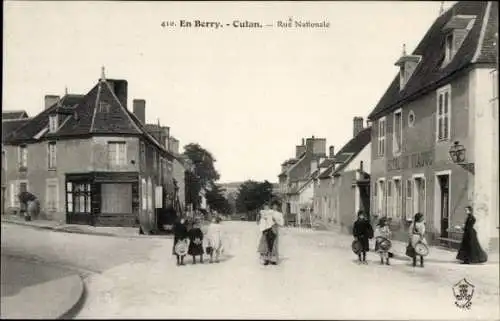 Ak Culan Cher, Rue Nationale, Hotel du Viaduc