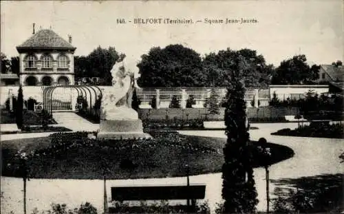 Ak Belfort Beffert Beffort Territoire de Belfort, Square Jean Jaures