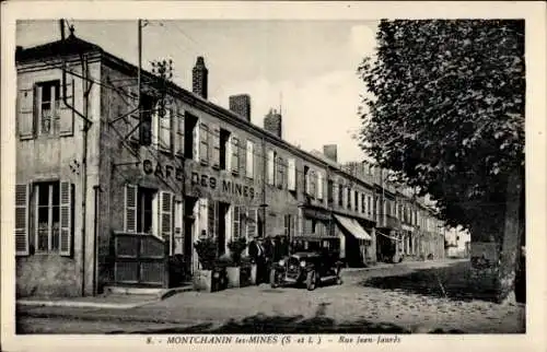 Ak Montchanin les Mines Saône-et-Loire, Rue Jean Jaures