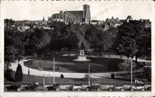 Ak Reims Marne, Square Colbert, Kathedrale