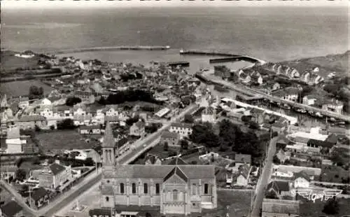 Ak Port-en-Bessin Calvados, Gesamtansicht