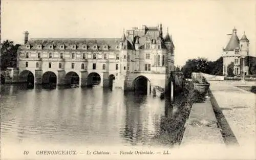 Ak Chenonceaux Indre et Loire, Chateau, Facade Orientale