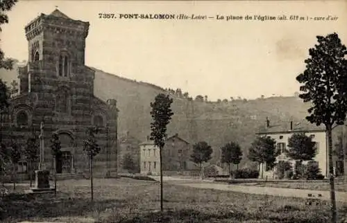 Ak Pont-Salomon, La place de l'eglise