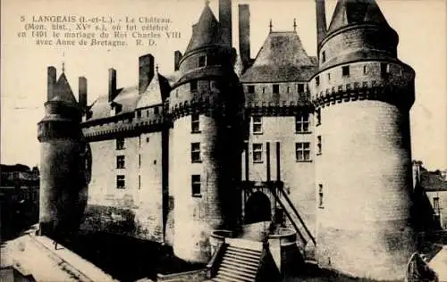 Ak Langeais Indre et Loire, Chateau