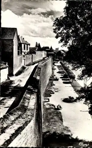 Ak Langres Haute Marne, Remparts ouest et Belle Allee