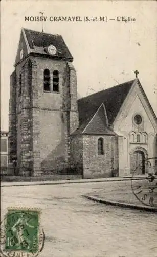 Ak Moissy Cramayel Seine et Marne, Kirche