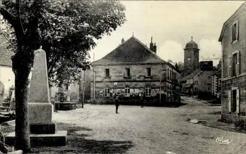 Ak Clairegoutte Haute-Saône, Platz, Denkmal