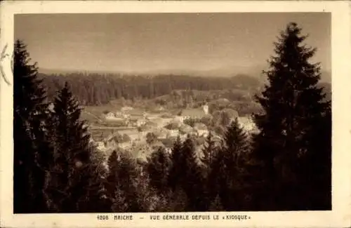 Ak Maiche Doubs, Vue Generale depuis le Kiosque