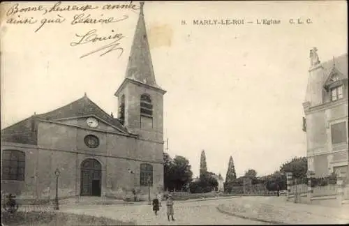 Ak Marly le Roi Yvelines, Die Kirche