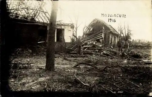 Foto Ak Fresnes Mazancourt Somme, Kriegszerstörungen 1. WK