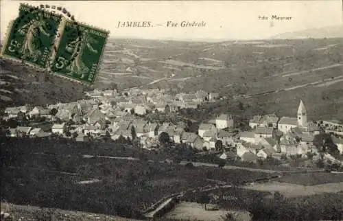 Ak Jambles Saône et Loire, Gesamtansicht