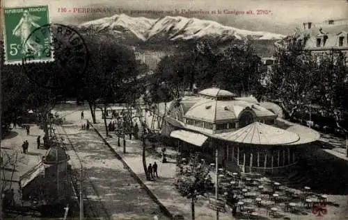 Ak Perpignan Pyrénées Orientales, Palmarium, Canigou